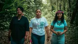 Marcia Jarmohamed, Ikihie (Sharmaine Artist) and Mary-Kate Fredericks connect over Indigenous land rights in Suriname