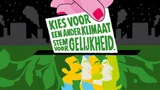 Tekening van een stembiljet met de tekst: Kies voor een ander klimaat. Stem voor gelijkheid.