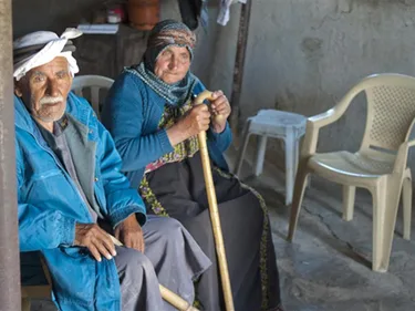 Foto van twee Palestijnen