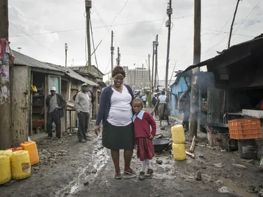 Doreen en dochter in Kenia