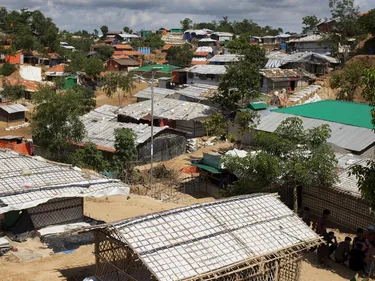 Een vluchtelingenkamp in Bangladesh.