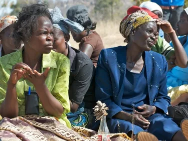 Een groepje Afrikaanse vrouwen.