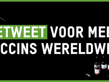 Retweet voor meer vaccins wereldwijd