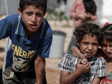 Jonge Syrische vluchtelingen