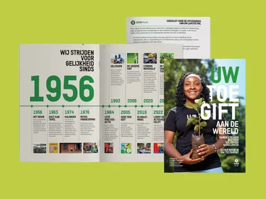 Nalaten Brochure Groene achtergrond