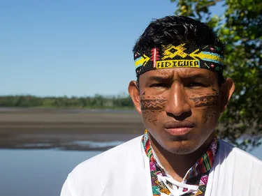 Teddy Guerra, Quechualeider Nuevo Andoas portret