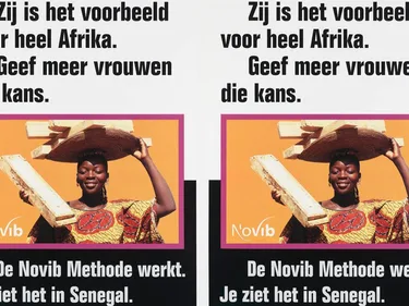 Oxfamnovib poster 1995 novib methode aangepast