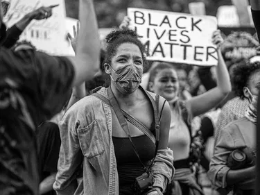 Black lives matter protest