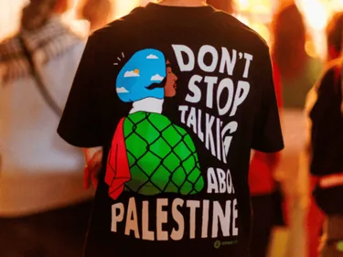 Don't stop talking about Palestine shirt