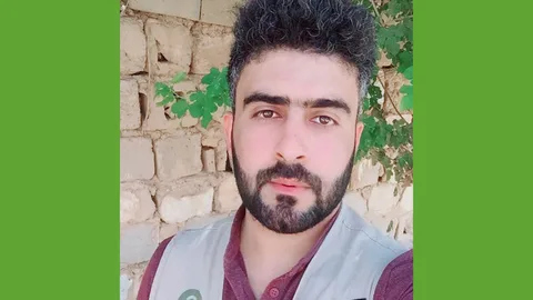 Oxfam medewerker Muntasser Hamid Abdullah
