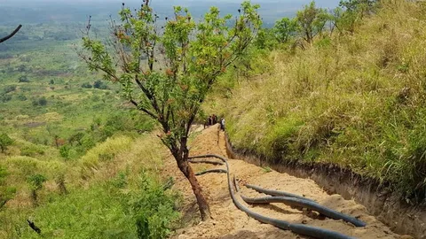 Oxfam waterleiding drc flexibele waterbuizen