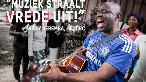 "Muziek straalt vrede uit!", Willy Seremba, 46, DRC