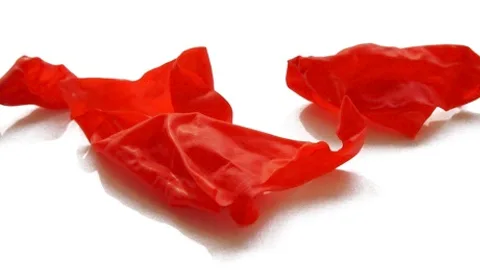 Foto van geknapte ballon.