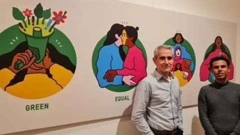 Ferran Puig (links) en Abdulwasea Mohammed