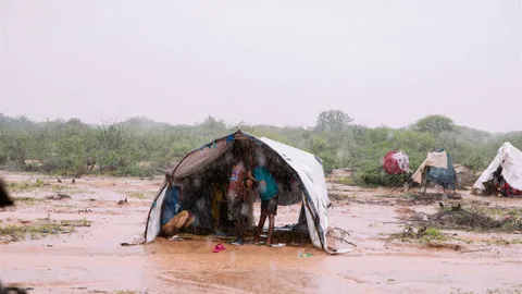 Kenia makeshift home