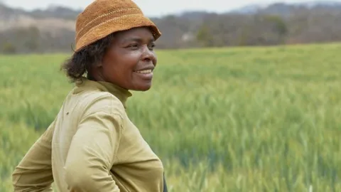 Ipaishe staat op een akker.