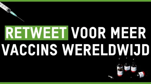 Retweet voor meer vaccins wereldwijd