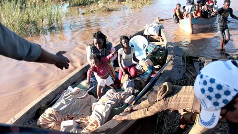 Mensen in een bootje.