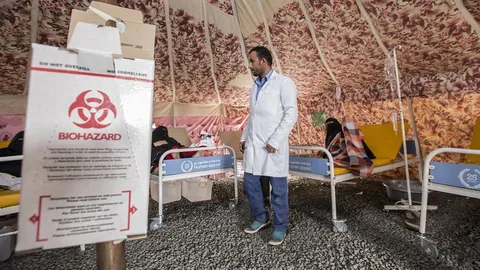 Foto van hospik in veldhospitaal.