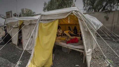 Foto van veldhospitaal