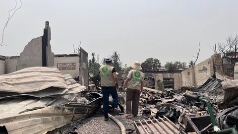 Noodhulp en wederopbouw in Myanmar na aardbeving in 2025