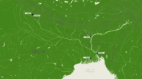 Afbeelding van een kaart met de TROSA rivieren.