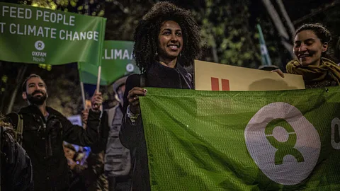 Klimaatdemonstratie met Nafkote Dabi.