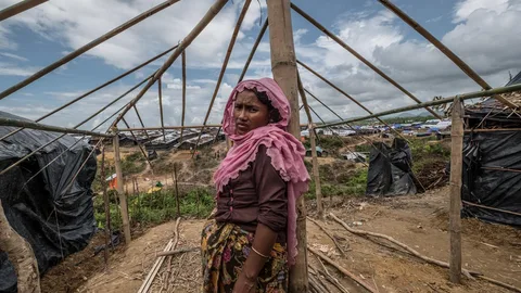 Sadia in een onaf huis
