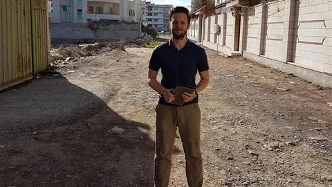 Dirk Jan Jalvingh, humanitair beleidsmedewerker van Oxfam Novib, in Jemen