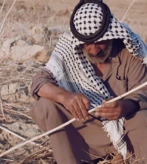 A Palestinian farmer