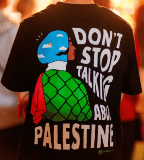 Don't stop talking about Palestine shirt