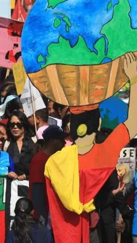 Photograph of a march during the World Social Forum 2024 in Kathmandu Nepal