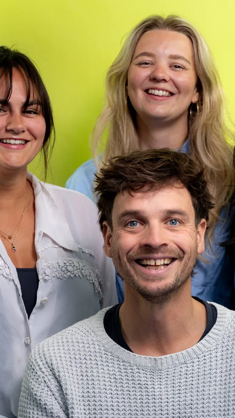 Auke, Christie, Valerie, Sofie en Imke